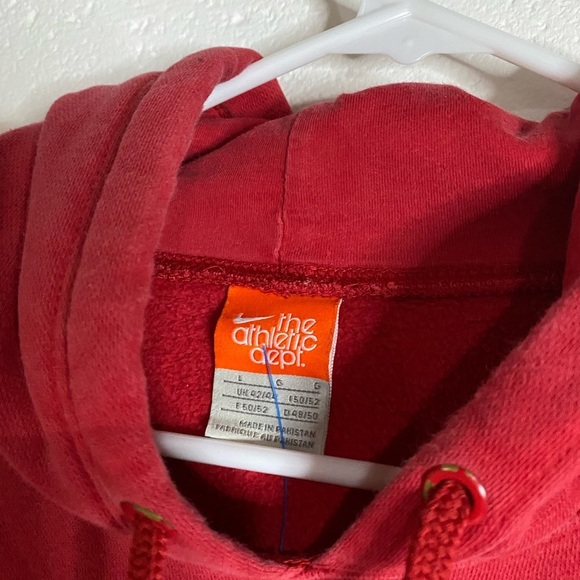 Nike Men's Red Hoodie large vintage - Picture 3 of 3